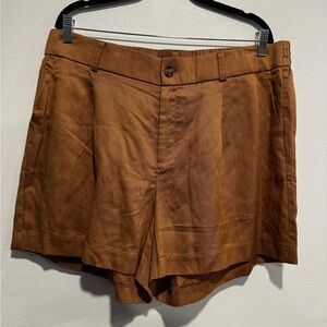 Torrid Brown Tailored Shorts Size 16